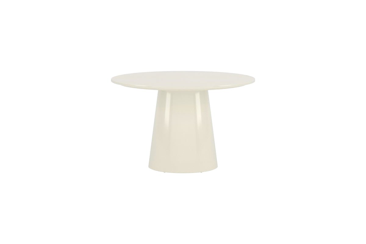 Eettafel Ariana - rond in Beige met hoogglanslak