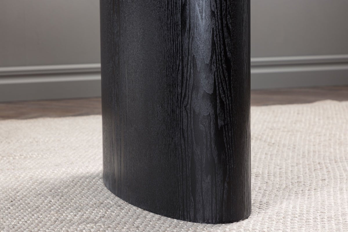 Eettafel Maui - met ovale tafelblad in houtlook