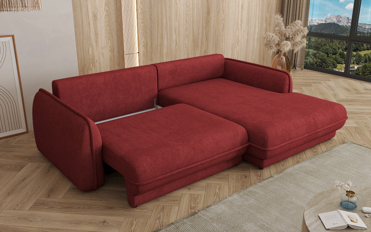 Designer Sofa Mojave II Stof met slaapfunctie en opbergruimte