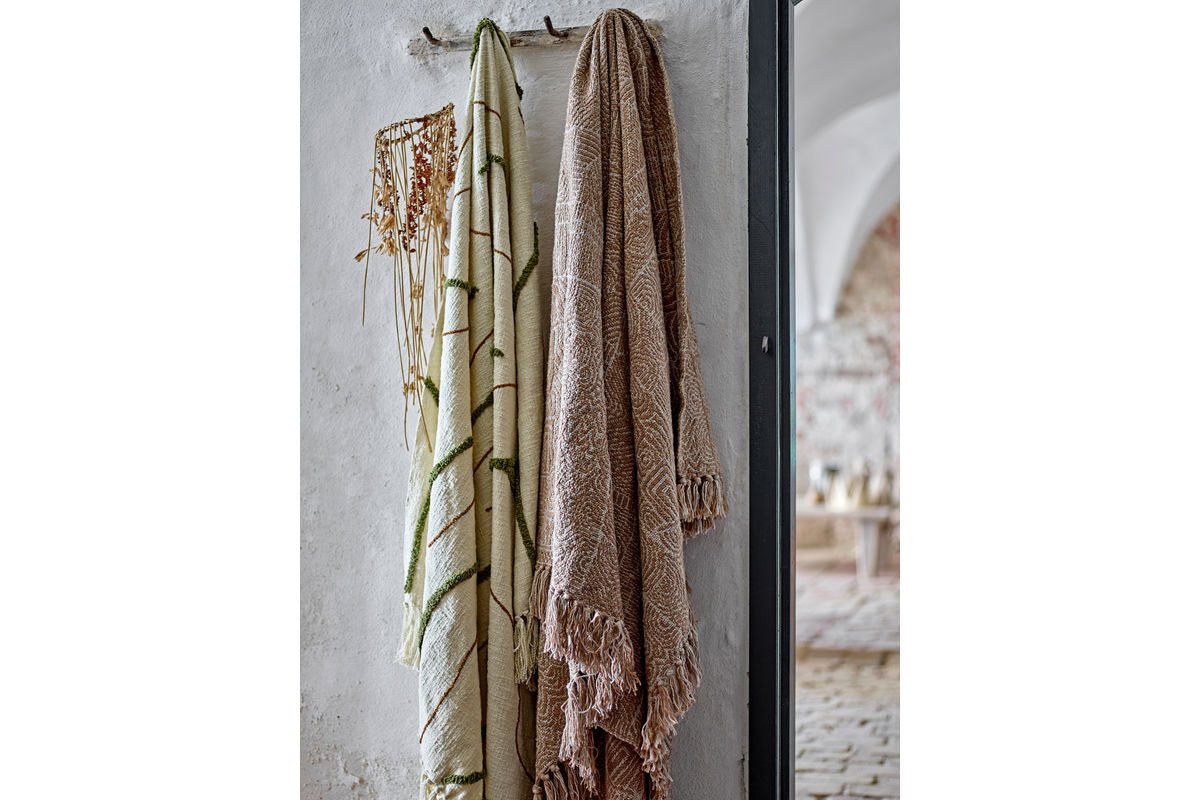 Plaid Hena - Bruin, van gerecycled katoen