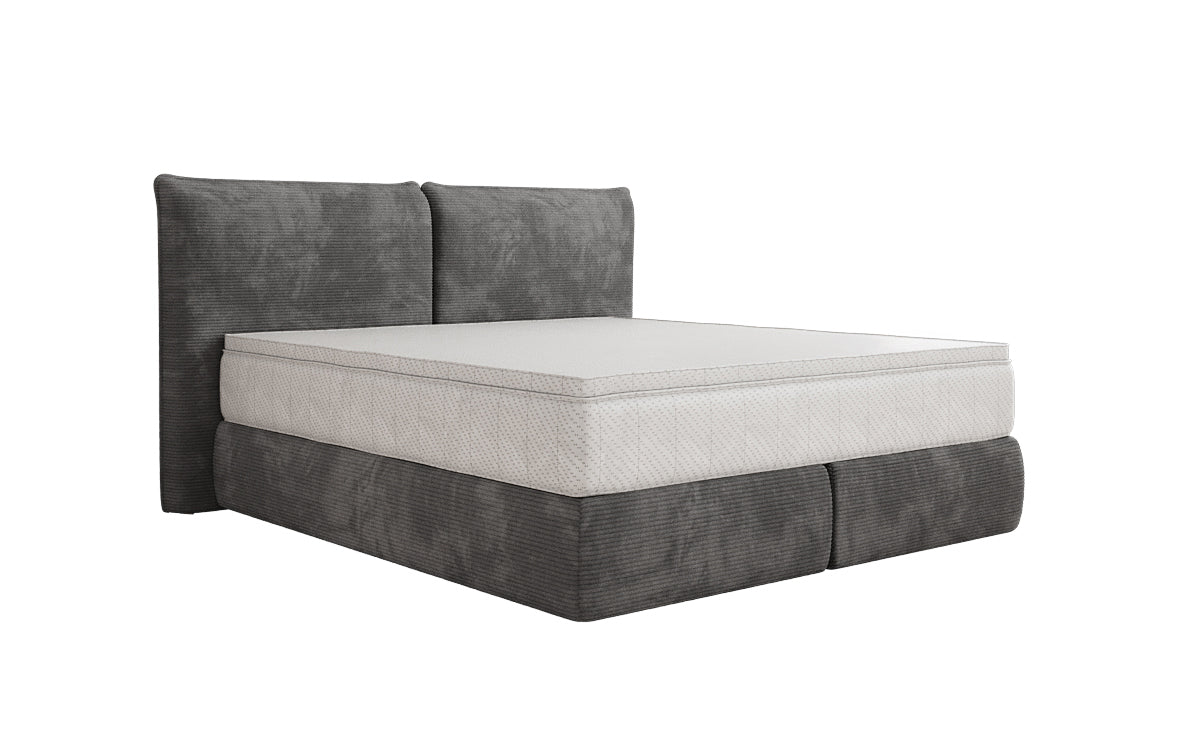 Boxspringbed Pillo in Ribstof