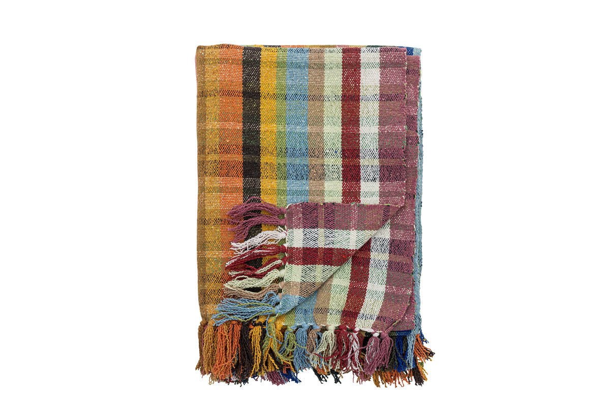 Plaid Tahi - Kleurrijk, van gerecycled katoen