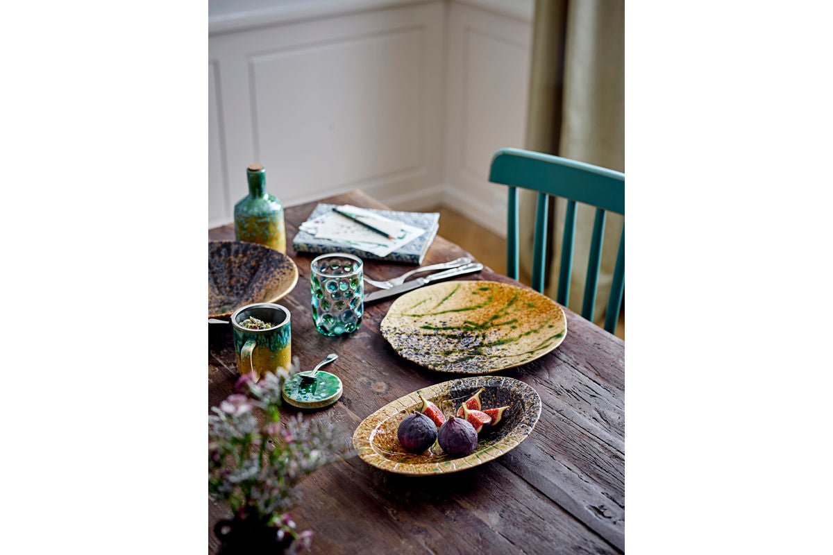 Serveerschaal Noara – van steengoed met reactieve glazuur