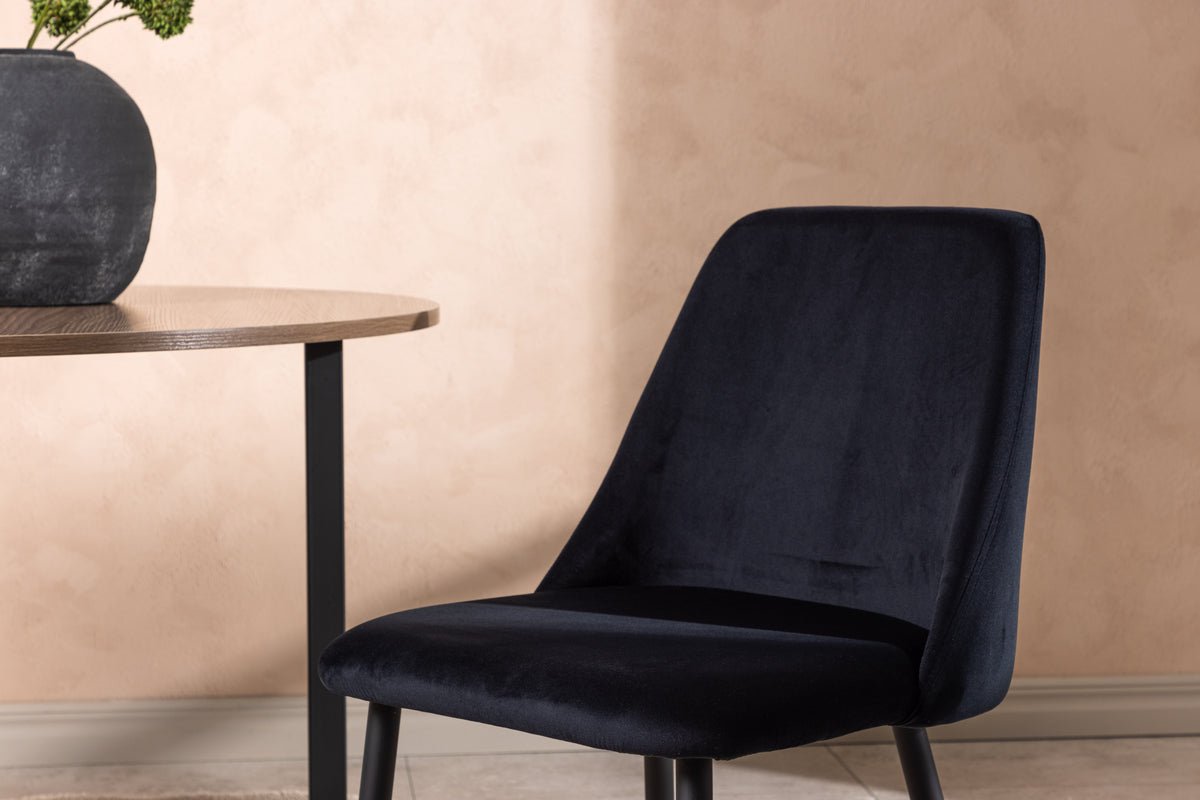 2-delige set - stoel Liora van zachte polyestersatijn