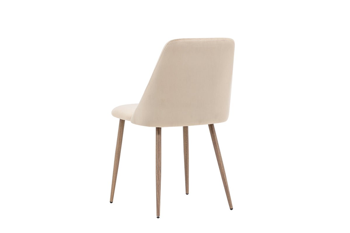 2-delige set - stoel Liora van zachte polyestersatijn