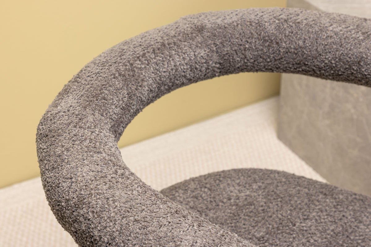 2-delige set - stoel Paje met zachte bouclé bekleding