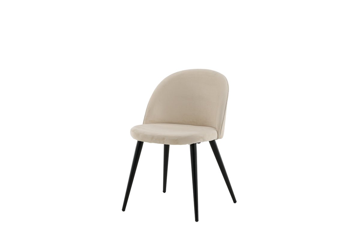 2-delige set - Stoel Philipe met Fluweel in keuze uit 2 kleuren