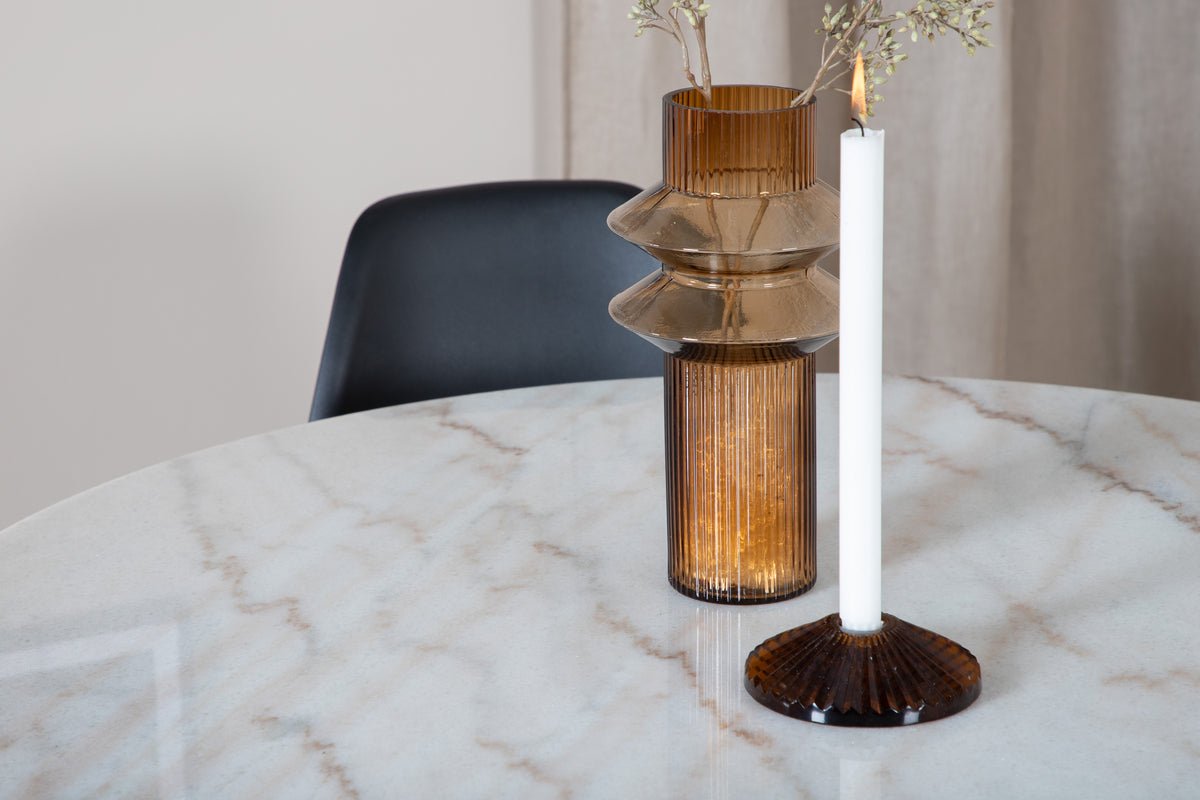 Eettafel Alon - elegante combinatie van marmer en staal