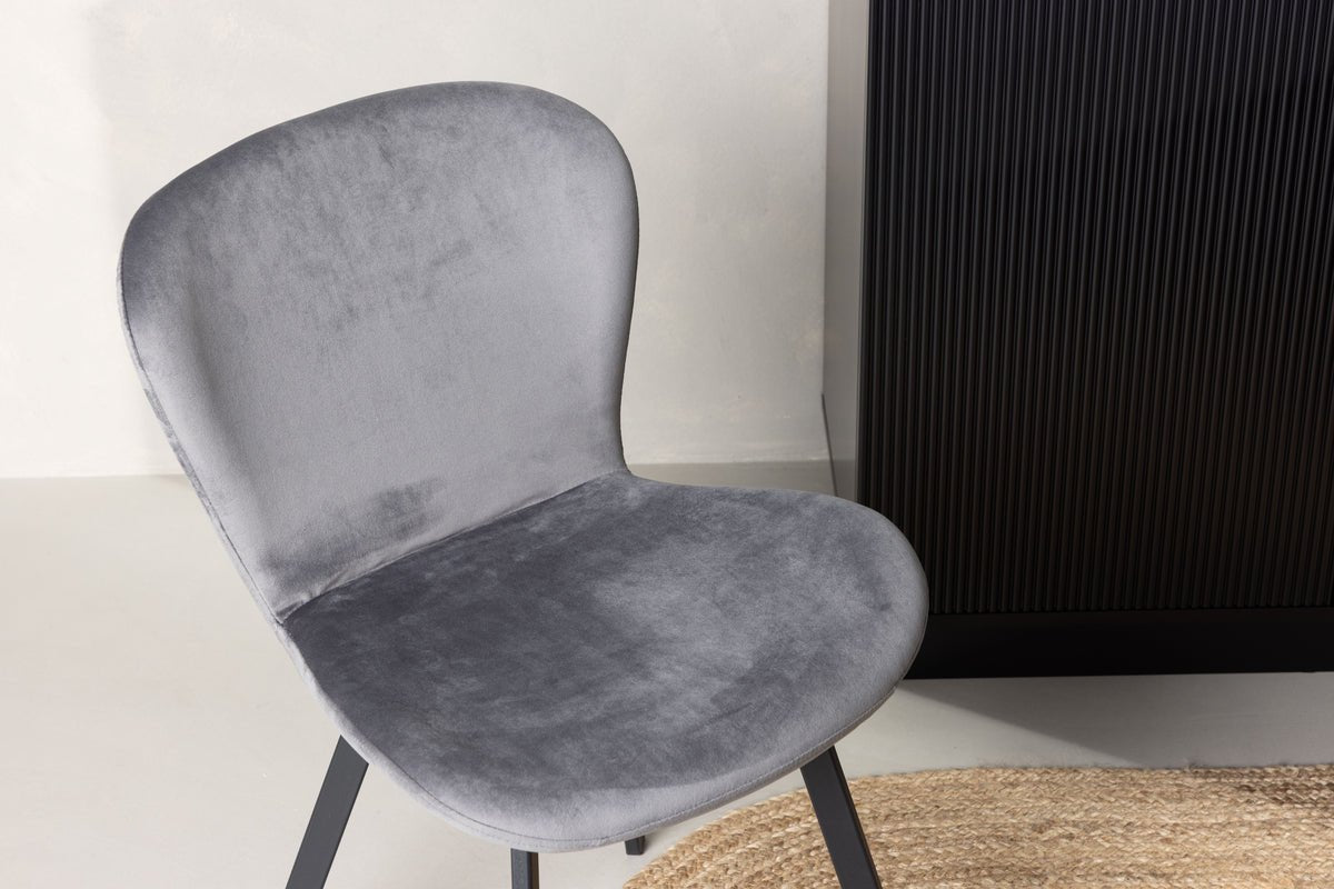 2-delige set - stoel Amara met gewatteerde zitting