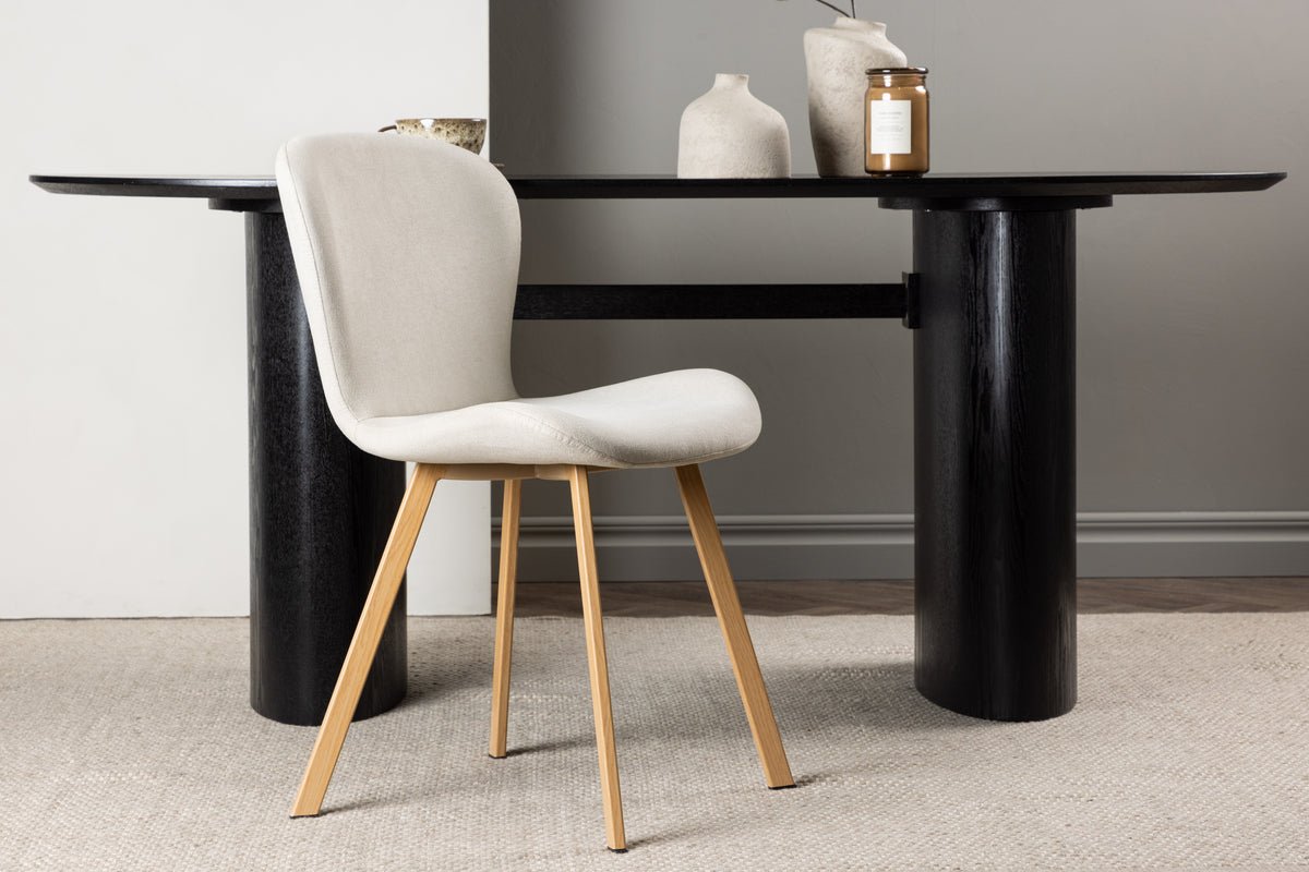 2-delige set - stoel Amara met gewatteerde zitting