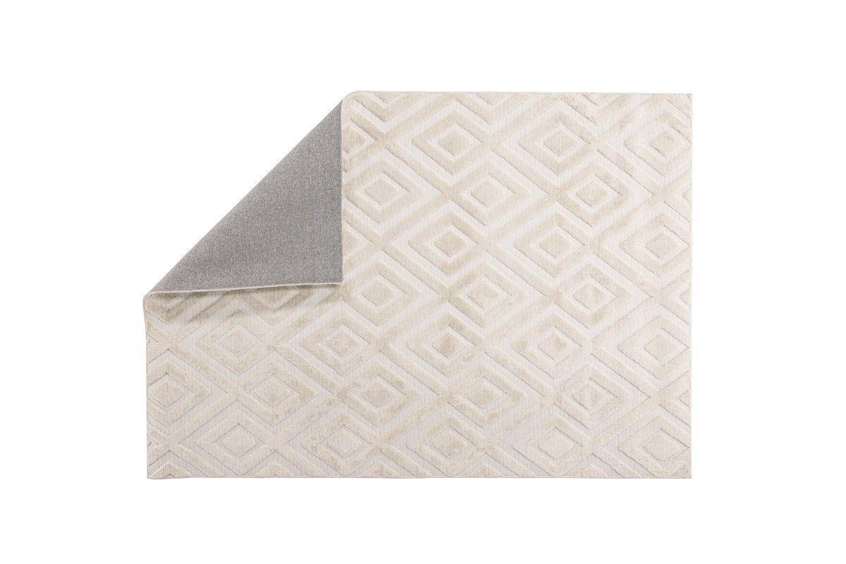 Vloerkleed Verona – in twee kleuren van polyester- en katoenmixweefsel