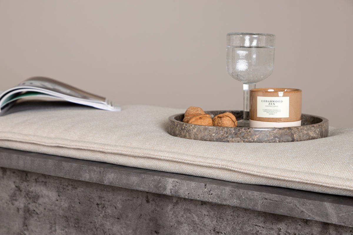 Zitbank "Stan" – in grijze steenlook