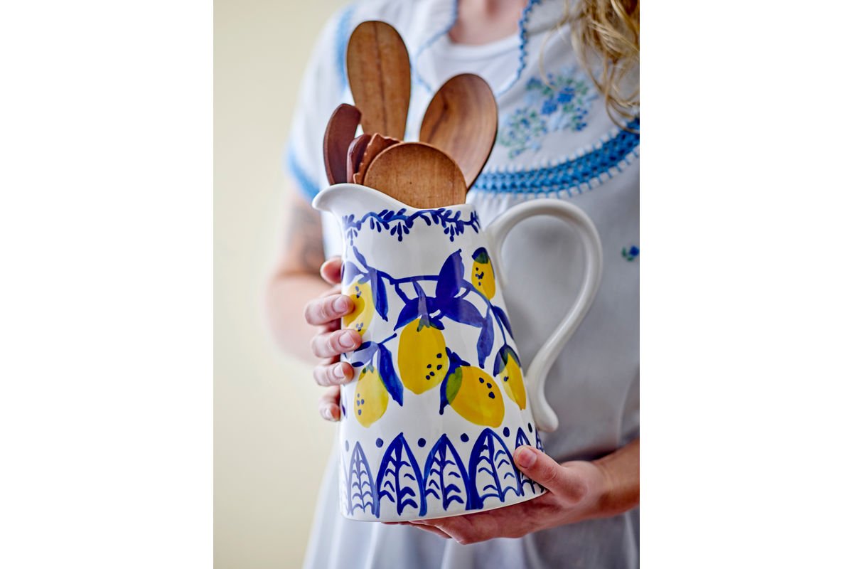 Krug Limonéa – met de hand gedecoreerd aardewerk in Blauw