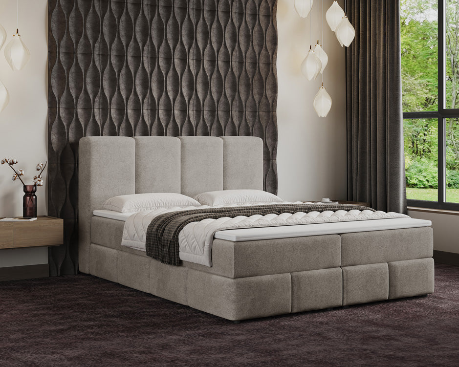 Boxspringbed Venetië Fluweel met opbergruimte