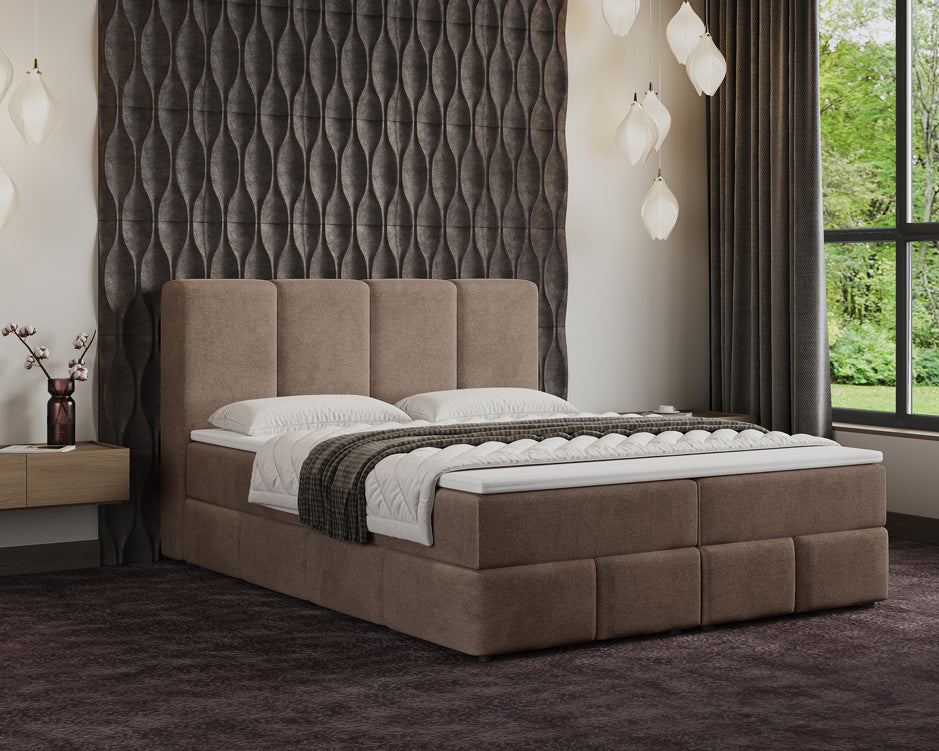 Boxspringbed Venetië Fluweel met opbergruimte