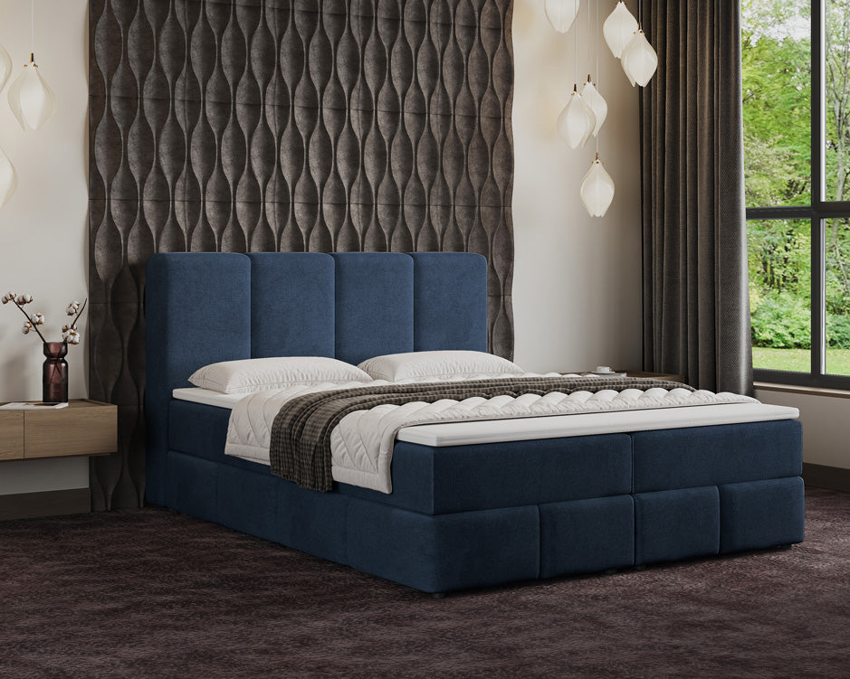 Boxspringbed Venetië Fluweel met opbergruimte