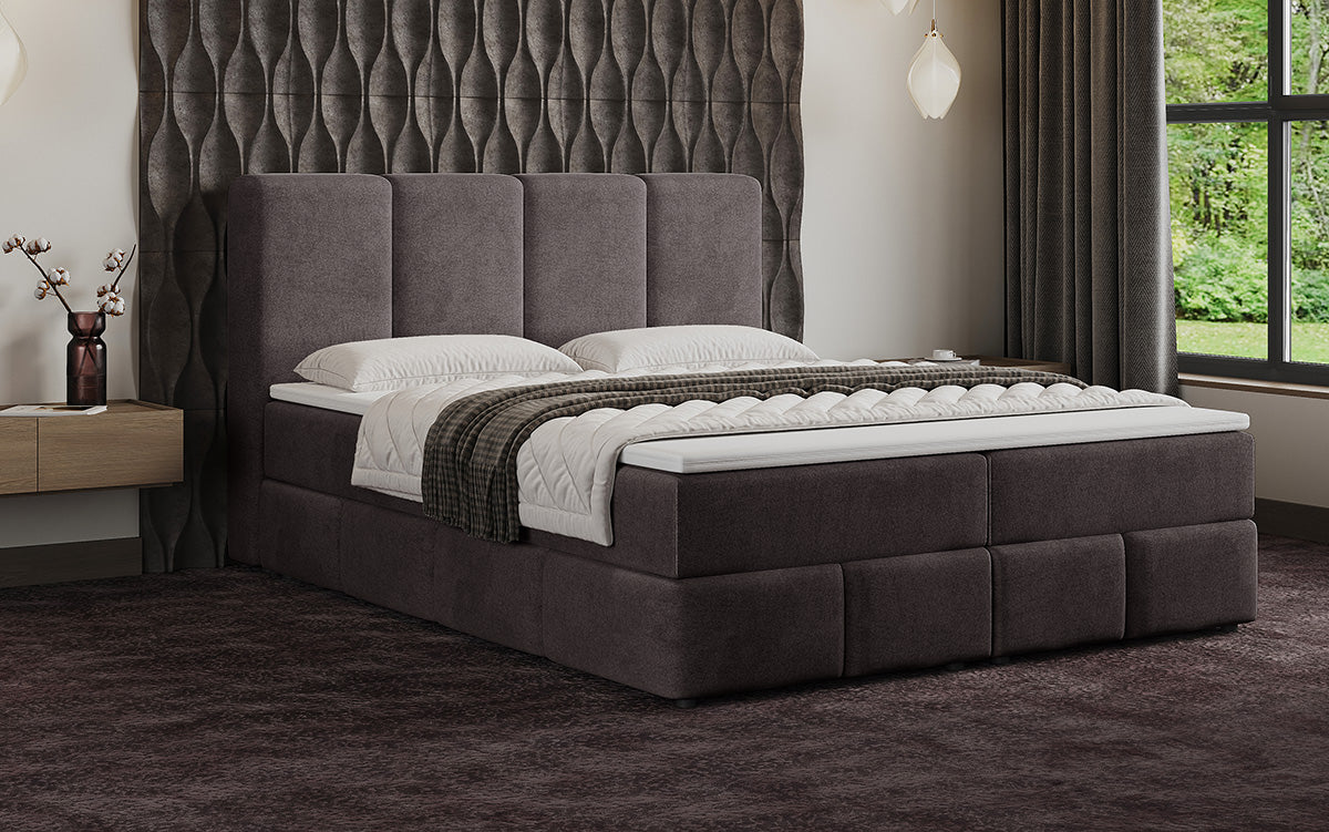 Boxspringbed Venetië Fluweel met opbergruimte