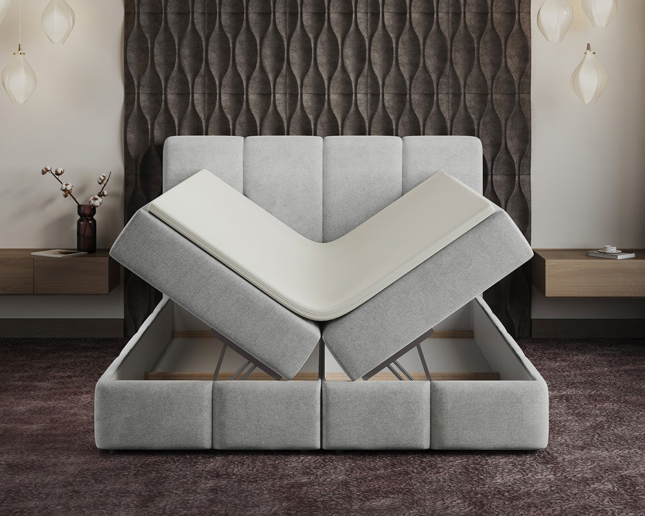 Boxspringbed Venetië Fluweel met opbergruimte
