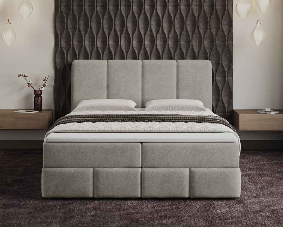 Boxspringbed Venetië Fluweel met opbergruimte