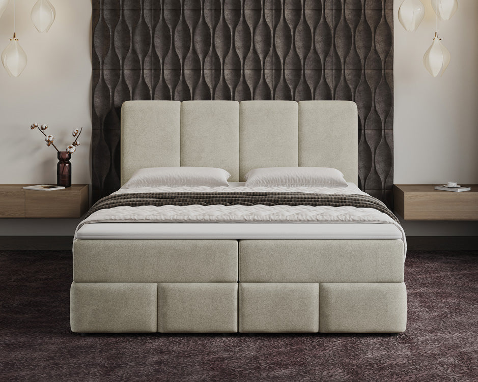 Boxspringbed Venetië Fluweel met opbergruimte
