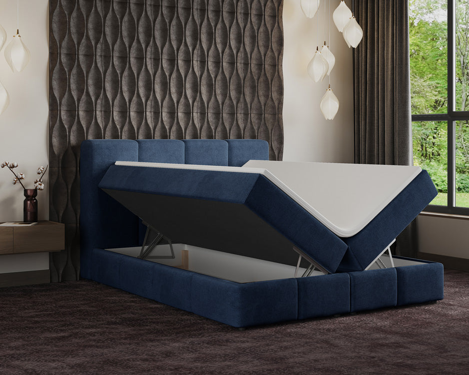 Boxspringbed Venetië Fluweel met opbergruimte