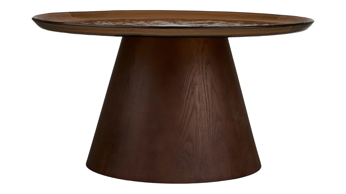 Salontafel Oliviera - met een tafelblad van glas