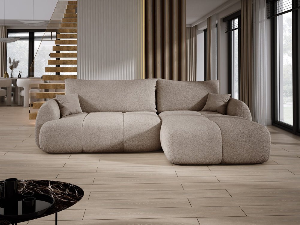 Designer L-bank Coco in Bouclé