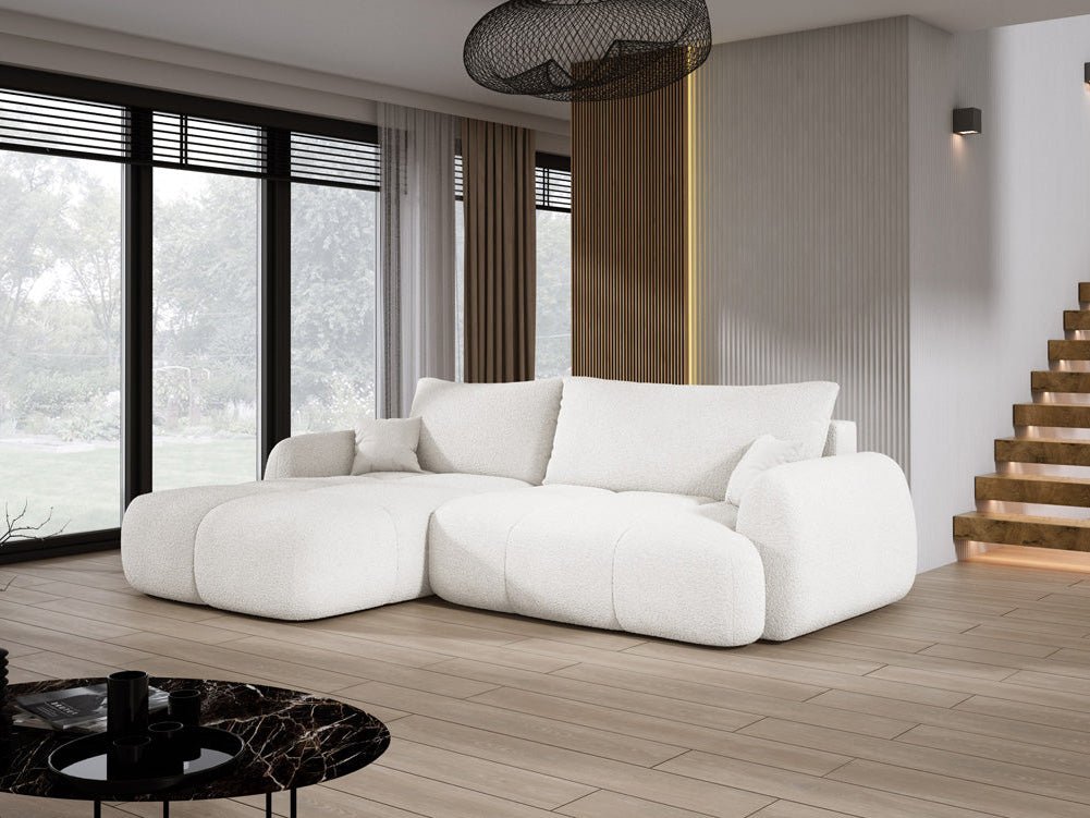 Designer L-bank Coco in Bouclé
