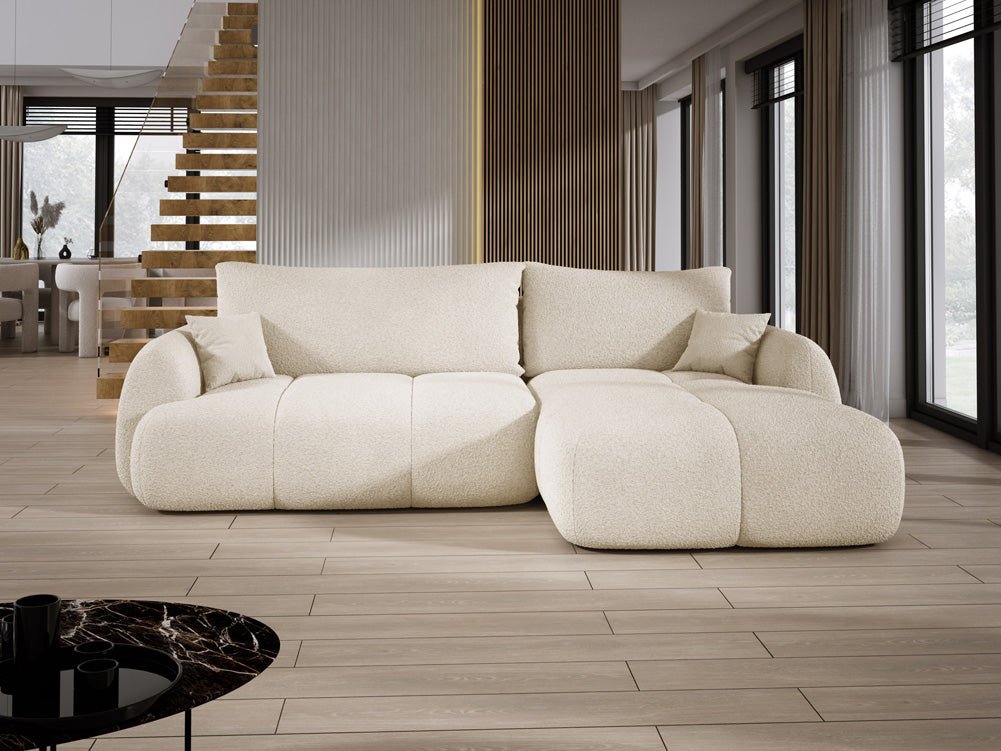 Designer L-bank Coco in Bouclé