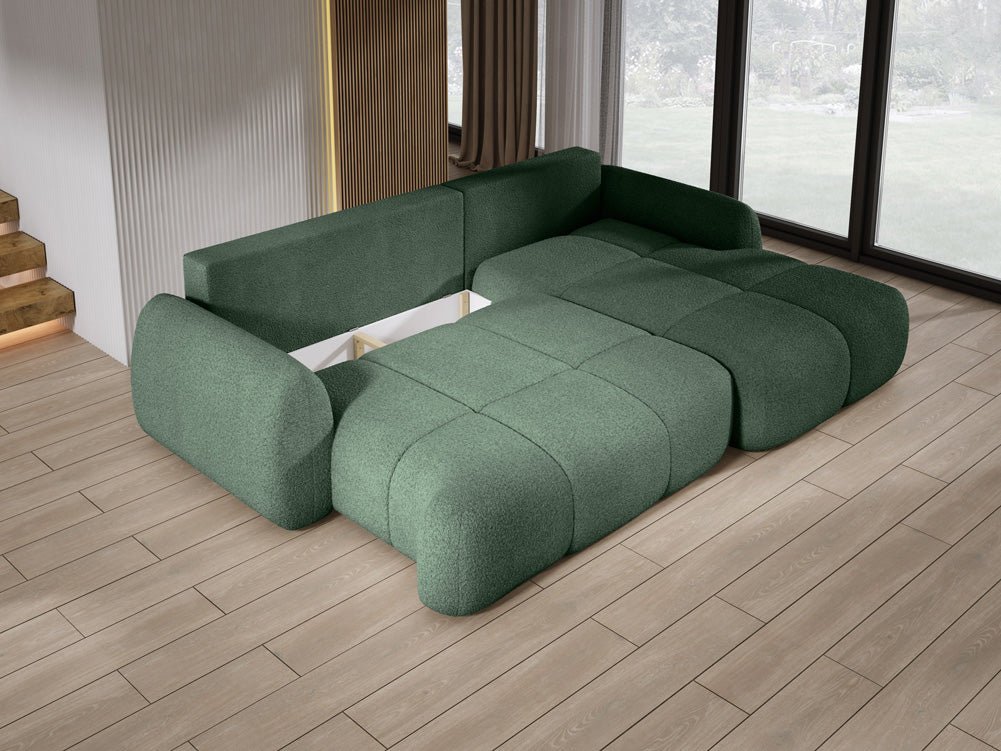 Designer L-bank Coco in Bouclé