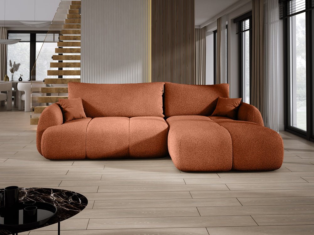 Designer L-bank Coco in Bouclé