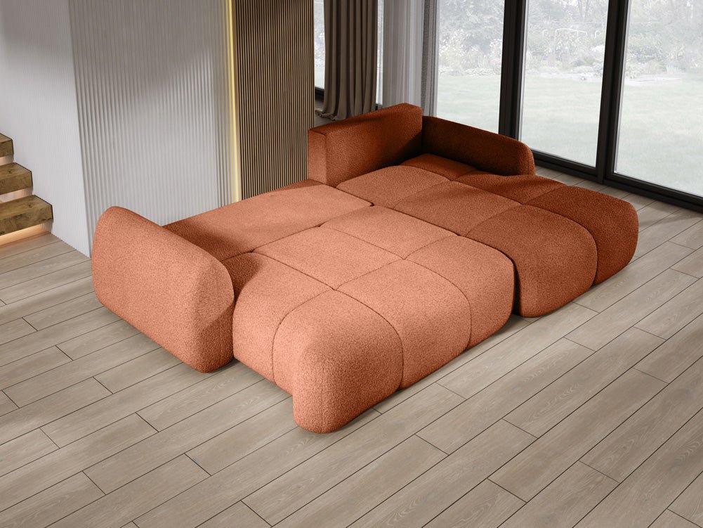 Designer L-bank Coco in Bouclé