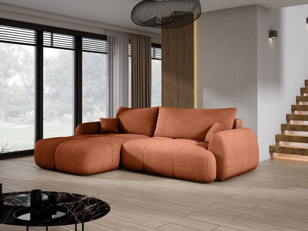 Designer L-bank Coco in Bouclé
