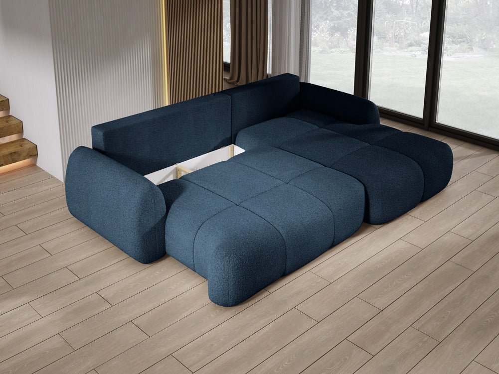 Designer L-bank Coco in Bouclé