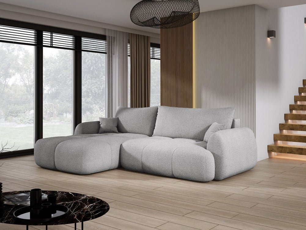 Designer L-bank Coco in Bouclé
