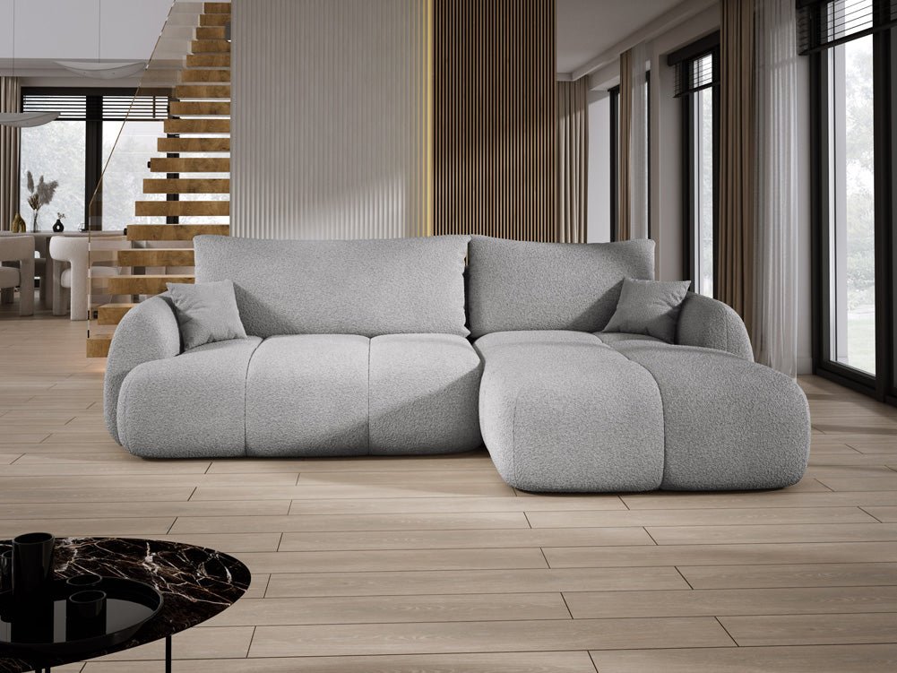 Designer L-bank Coco in Bouclé