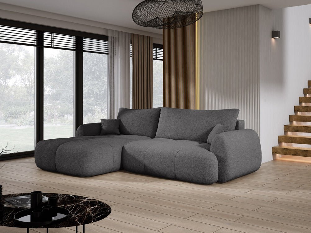Designer L-bank Coco in Bouclé