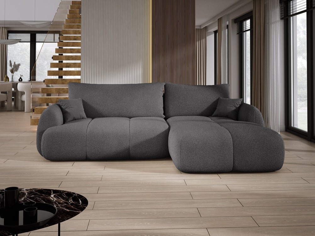 Designer L-bank Coco in Bouclé