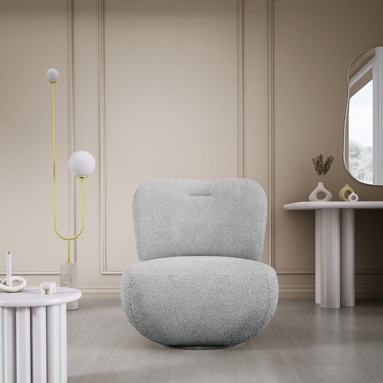 Designer fauteuil Kyoto 360° draaifunctie in Bouclé