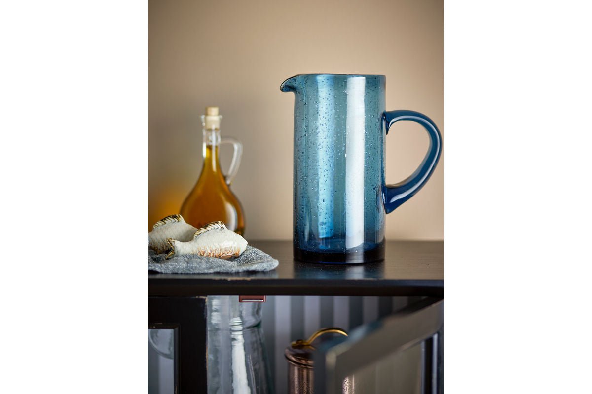 Krug Lecler – mondgeblazen glas in Blauw