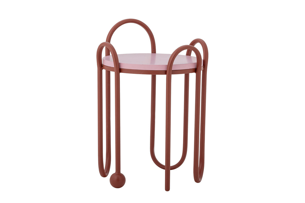 Bijzettafel Kalea – gelakt Metaal in Rood