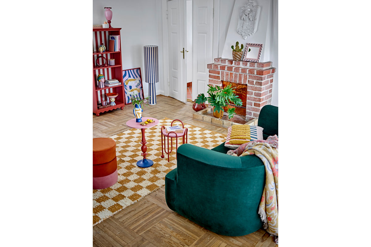 Bijzettafel Kalea – gelakt Metaal in Rood