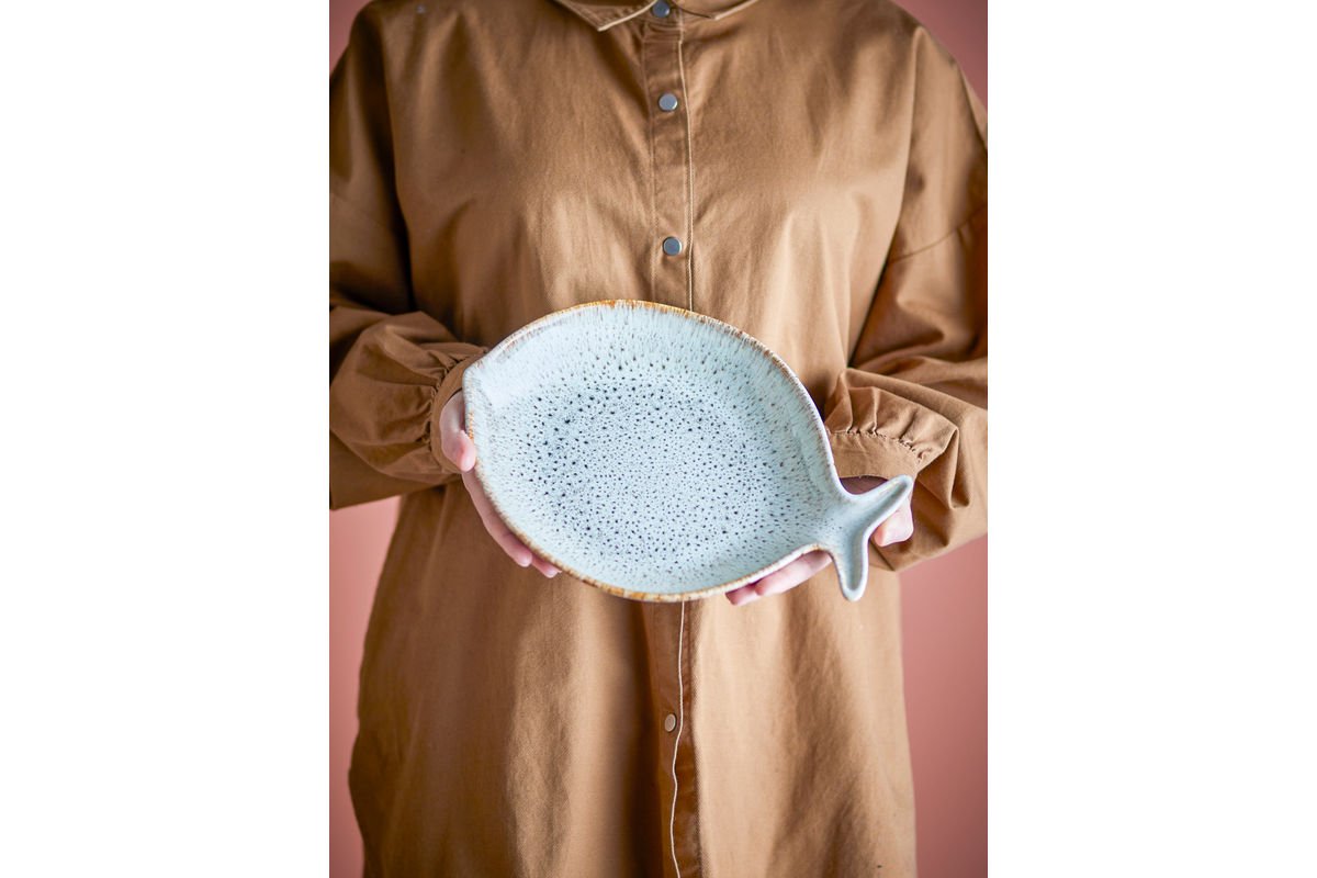 Serveerschaal Marina – steengoed in visvorm