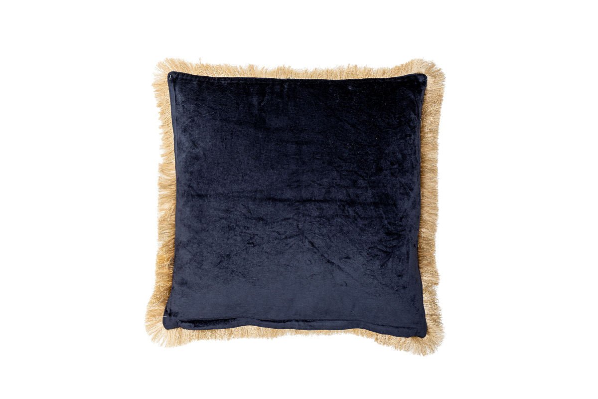 Sierkussen Cara - van viscose in de kleur Blauw