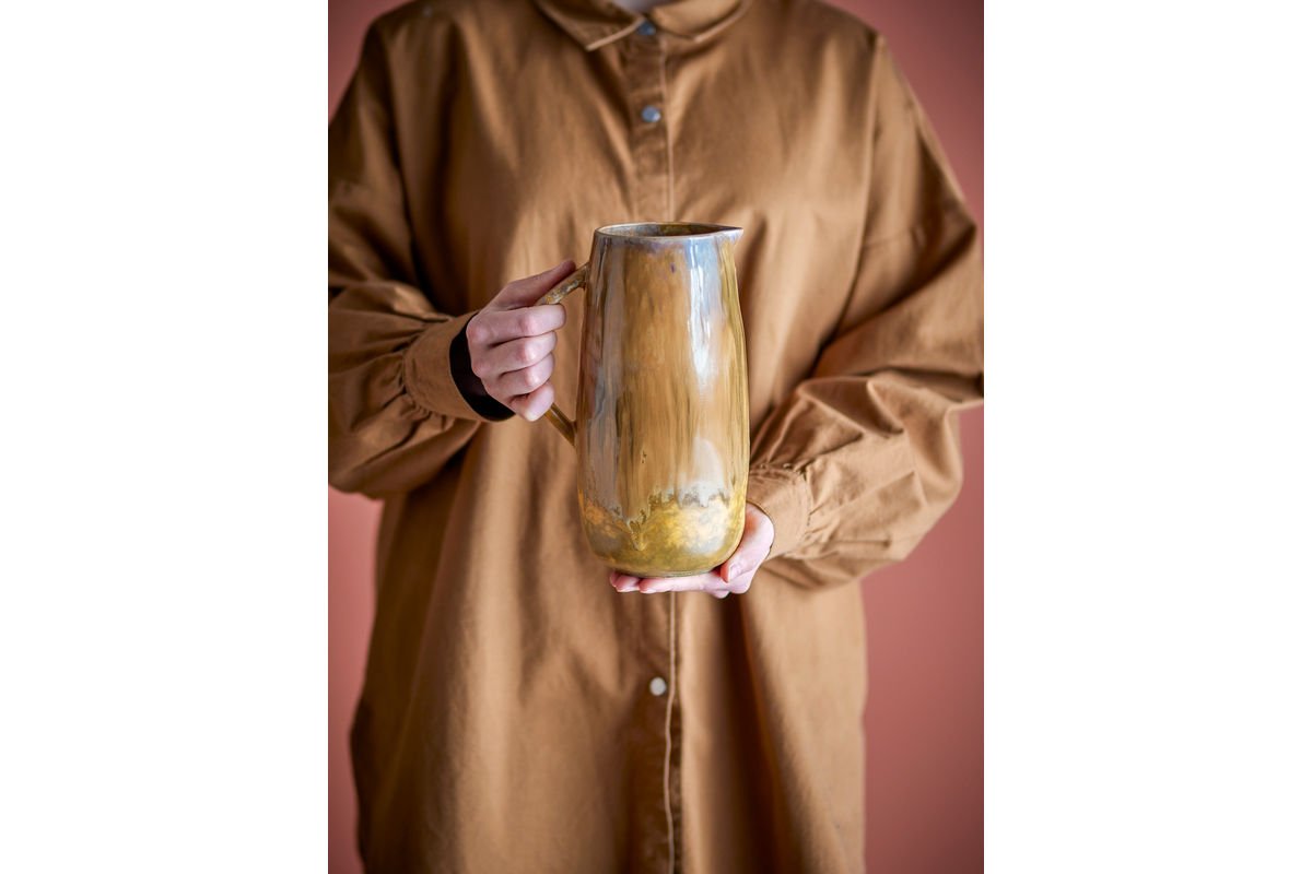 Krug Maris – steengoed met reactieve glazuur in aardetinten