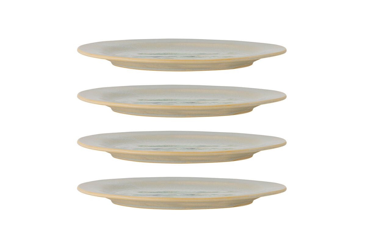 Teller Havik - gemaakt van steengoed - vismotief set van 4