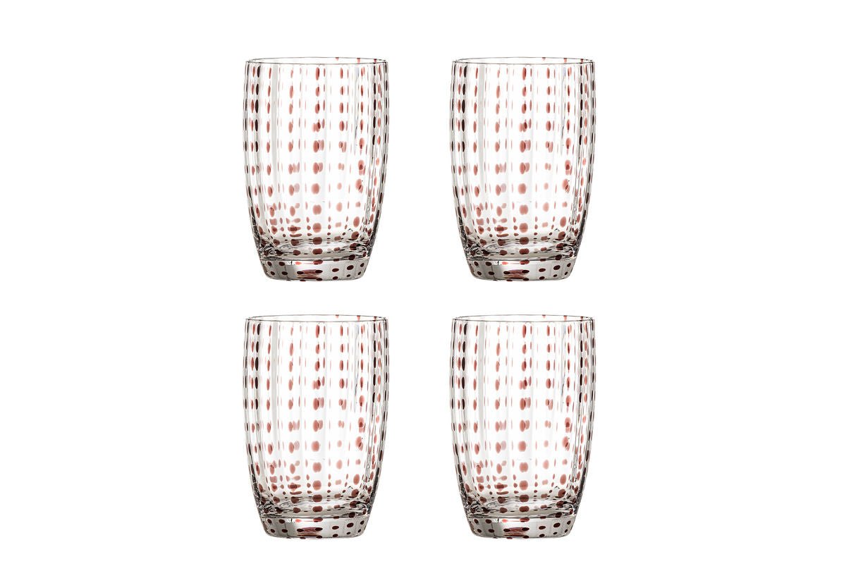 Drinkglazen Nola – mondgeblazen glas in verschillende kleuren (set van 4)