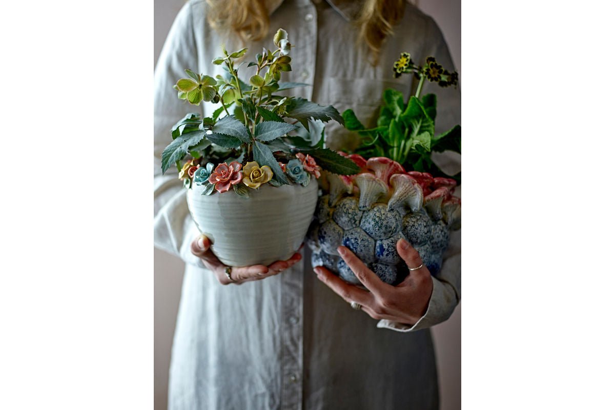 Bloempot „Myra“ – Gekleurd steengoed