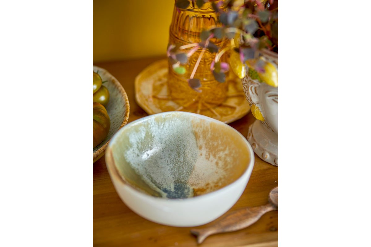 Schaalset „Solari“ – Geel steengoed (4-delig)