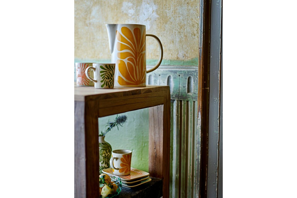 Krug Solis – met de hand beschilderd aardewerk in geel